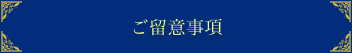 ご留意事項